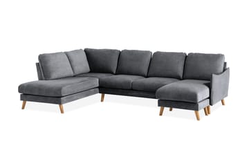 Trend Lyx U-soffa med Divan Höger - Mörkgrå/Ek - Möbler - Soffa - U-soffa