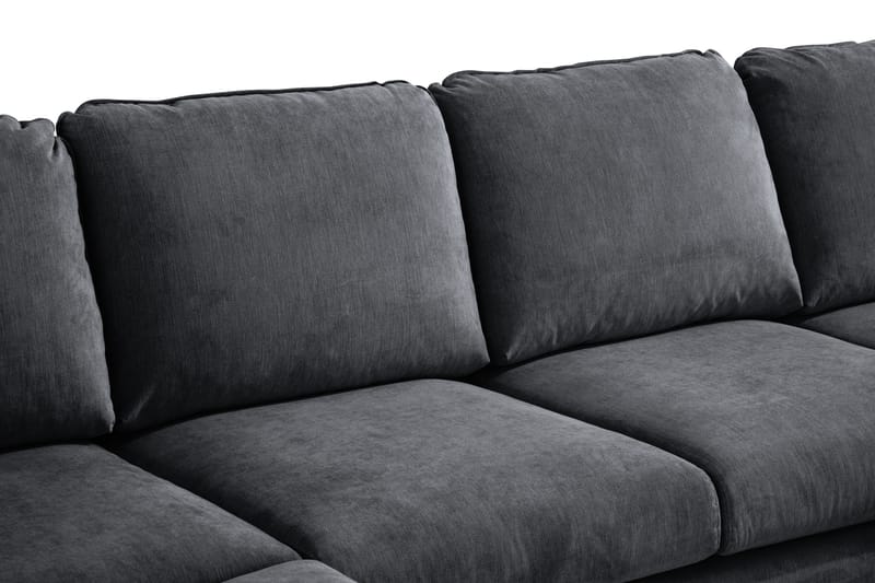 Trend Lyx U-soffa med Divan Höger - Mörkgrå/Svart - Möbler - Soffa - U-soffa