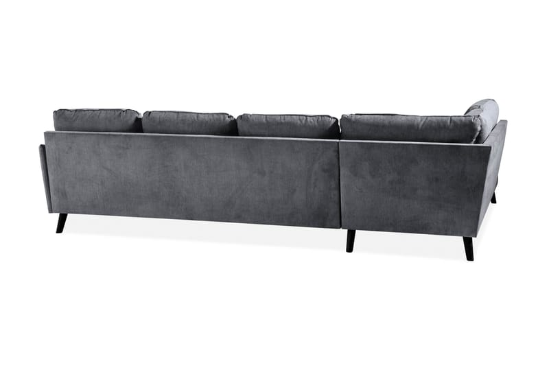 Trend Lyx U-soffa med Divan Höger - Mörkgrå/Svart - Möbler - Soffa - U-soffa