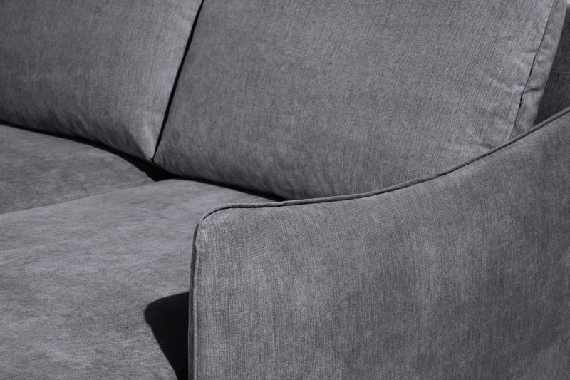 Trend Lyx U-soffa med Divan Höger - Mörkgrå/Svart - Möbler - Soffa - U-soffa