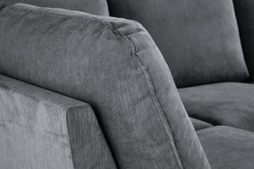Trend Lyx U-soffa med Divan Höger - Mörkgrå/Svart - Möbler - Soffa - U-soffa