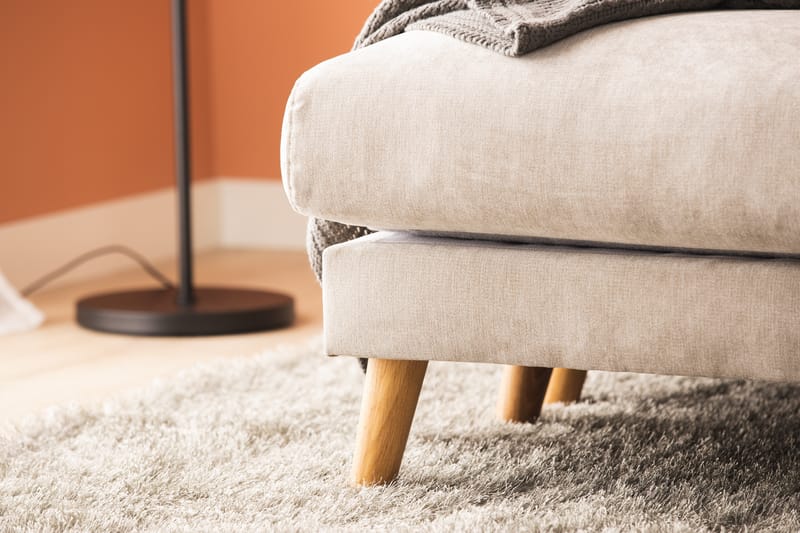 Trend Lyx U-soffa med Divan Vänster - Beige/Ek - Möbler - Soffa - U-soffa