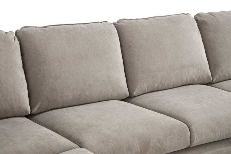 Trend Lyx U-soffa med Divan Vänster - Beige/Ek - Möbler - Soffa - U-soffa