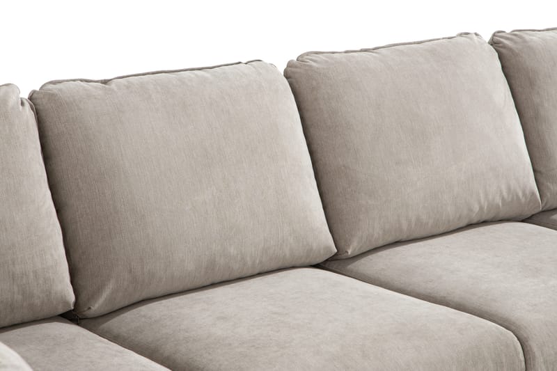 U-soffa Colt Lyx med Divan Höger - Beige/Ekfärg - U-soffa