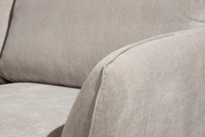 U-soffa Colt Lyx med Divan Höger - Beige/Ekfärg - U-soffa