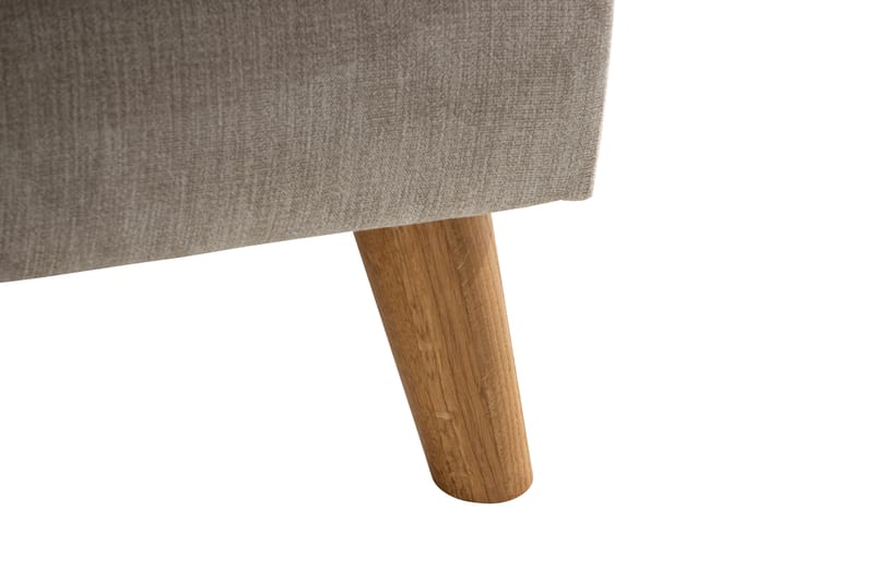 U-soffa Colt Lyx med Divan Höger - Beige/Ekfärg - U-soffa