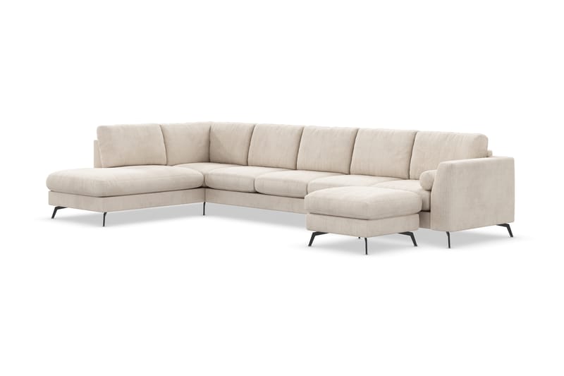 U-soffa Friday Lyx med Schäslong Vänster - Beige - Möbler - Soffa - U-soffa