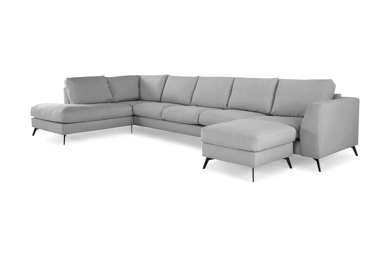 U-soffa Friday Lyx med Schäslong Vänster - Linnegrå - Möbler - Soffa - U-soffa