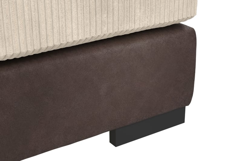 U-Soffa Friday Vänster Bonded Leather Vit - 4 sits soffa med divan - U-soffa