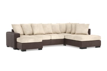 U-Soffa Friday Vänster Bonded Leather Vit - Möbler - Soffa - U-soffa