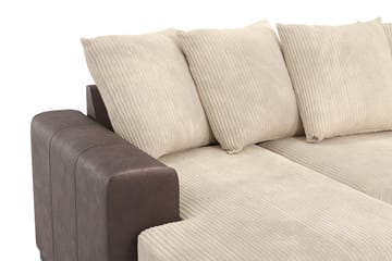 U-Soffa Friday Vänster Bonded Leather Vit - Möbler - Soffa - U-soffa