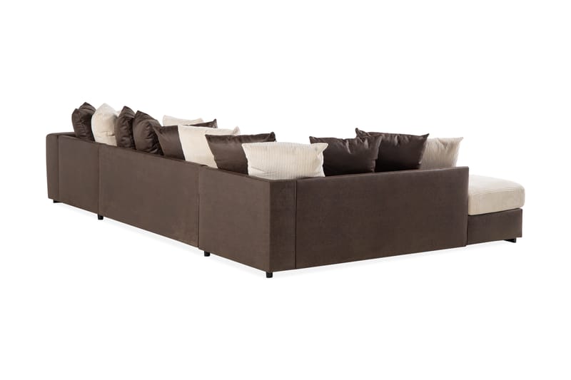 U-Soffa Havanna Divan Höger inkl Kuvertkuddar - 4 sits soffa med divan - U-soffa