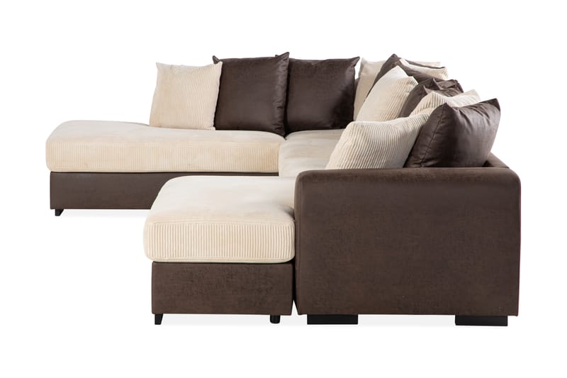 U-Soffa Havanna Divan Höger inkl Kuvertkuddar - 4 sits soffa med divan - U-soffa