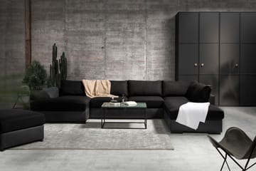 U-Soffa Havanna Divan Vänster - Svart - Möbler - Soffa - U-soffa