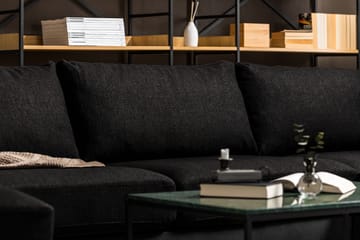 U-Soffa Havanna Divan Vänster - Svart - Möbler - Soffa - U-soffa
