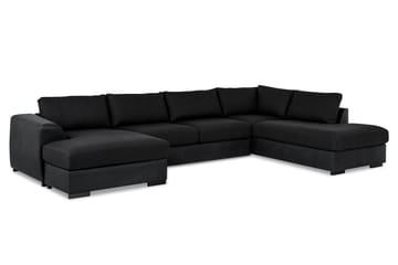 U-Soffa Havanna Divan Vänster - Svart - Möbler - Soffa - U-soffa