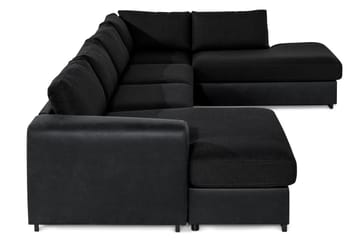 U-Soffa Havanna Divan Vänster - Svart - Möbler - Soffa - U-soffa