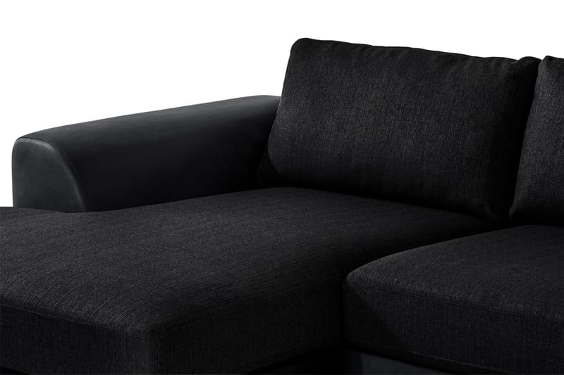 U-Soffa Havanna Divan Vänster - Svart - Möbler - Soffa - U-soffa