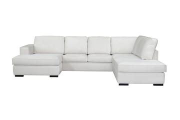 U-Soffa Lesund Divan Höger - Vit, träben - Möbler - Soffa - U-soffa