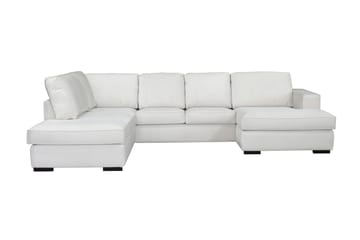 U-Soffa Lesund Divan Vänster - Vit, träben - Möbler - Soffa - U-soffa