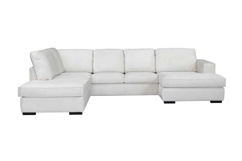 U-Soffa Lesund Divan Vänster - Vit, träben - Möbler - Soffa - U-soffa