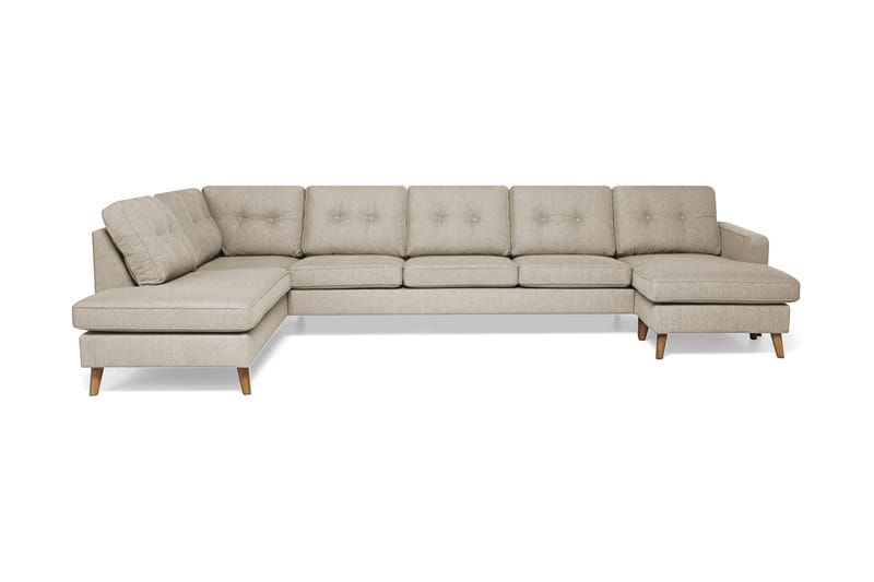 U-soffa Miller Large med Divan Höger - Beige - U-soffa