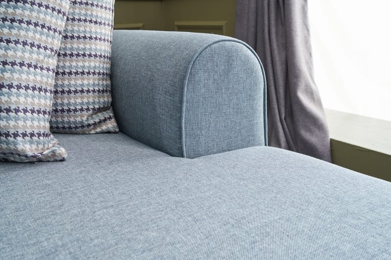 U-soffa Morille med Schäslong Vänster - Blå/Svart - Möbler - Soffa - U-soffa
