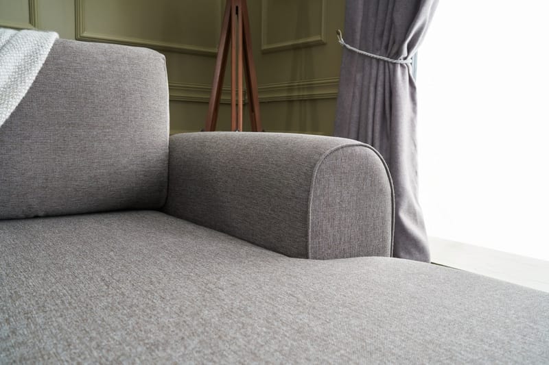 U-soffa Morille med Schäslong Vänster - Brun/Svart - Möbler - Soffa - U-soffa
