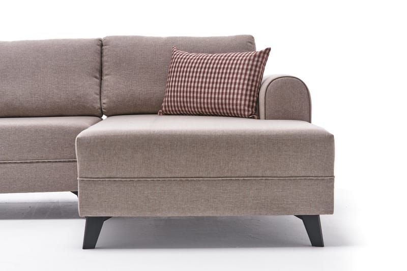 U-soffa Morille med Schäslong Vänster - Krämvit/Svart - Möbler - Soffa - U-soffa