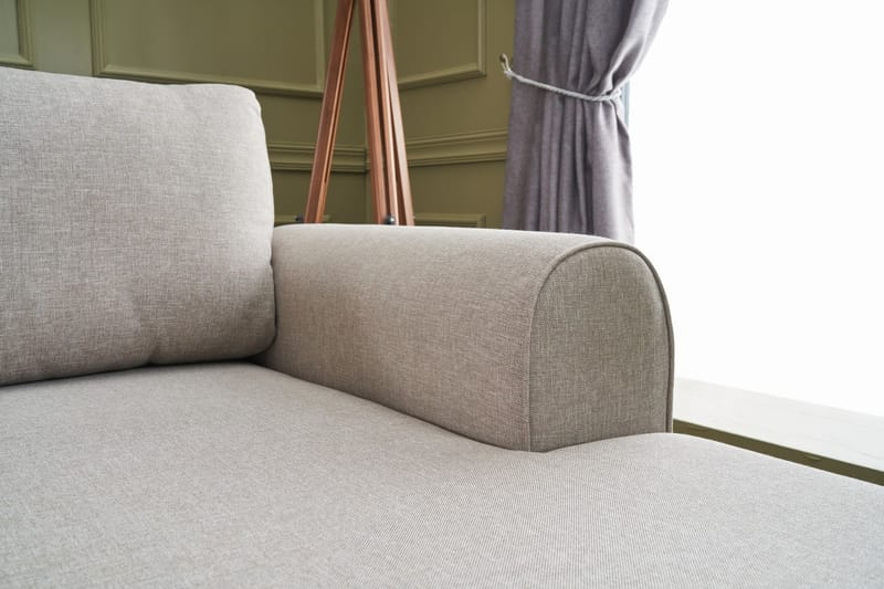 U-soffa Morille med Schäslong Vänster - Krämvit/Svart - Möbler - Soffa - U-soffa