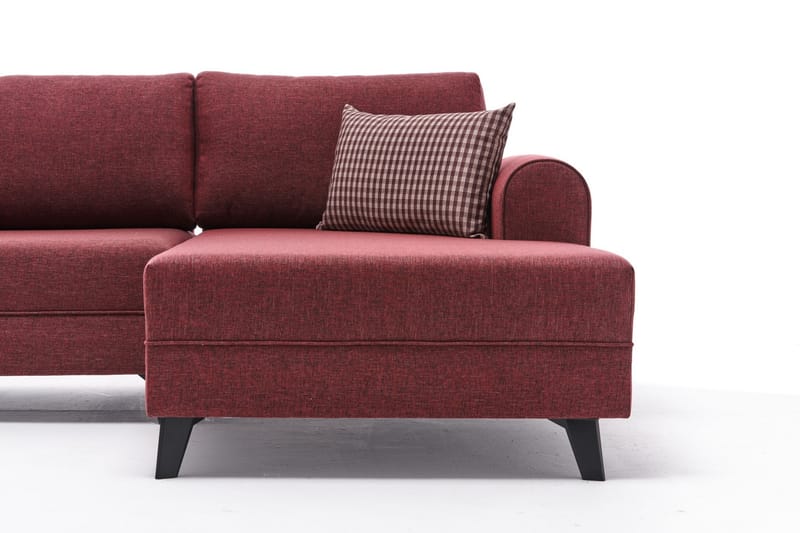 U-soffa Morille med Schäslong Vänster - Röd/Svart - Möbler - Soffa - U-soffa
