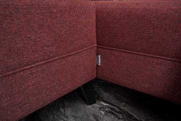 U-soffa Morille med Schäslong Vänster - Röd/Svart - Möbler - Soffa - U-soffa