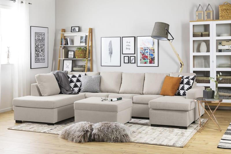 U-soffa Nevada XL Divan Höger - Beige - Möbler - Soffa - U-soffa