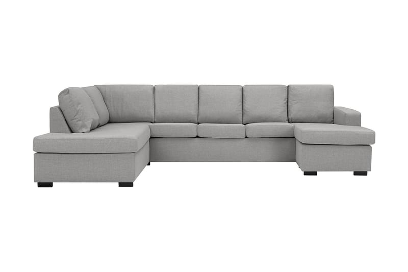 U-soffa Nevada XL Divan Höger - Ljusgrå - 2 sits soffa med divan - 4 sits soffa med divan - Sammetssoffa - Skinnsoffa - 3 sits soffa med divan - U-soffa