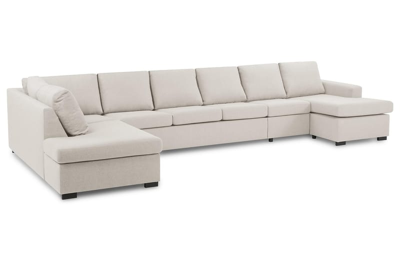 U-soffa Nevada XXL Divan Höger - Beige - U-soffa