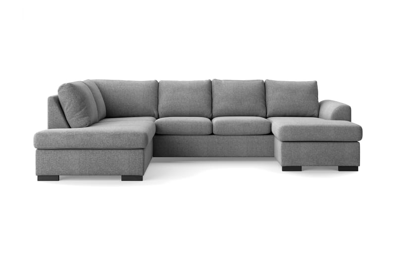 U-soffa Ohio med Divan Höger - Ljusgrå - Möbler - Soffa - U-soffa