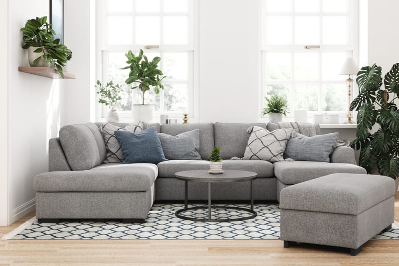 U-soffa Ohio med Divan Höger - Pall - Möbler - Soffa - U-soffa