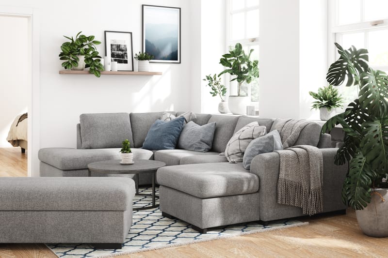 U-soffa Ohio med Divan Höger - Pall - Möbler - Soffa - U-soffa
