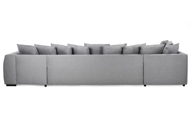 U-soffa Ontario Large med Divan Höger inkl Kuvertkuddar - Ljusgrå - U-soffa