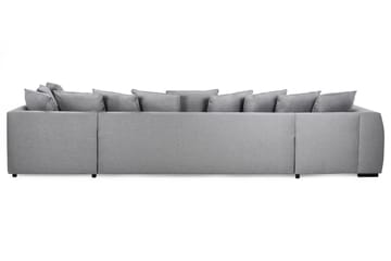 U-soffa Ontario Large med Divan Vänster inkl Kuvertkuddar - Ljusgrå - Möbler - Soffa - U-soffa