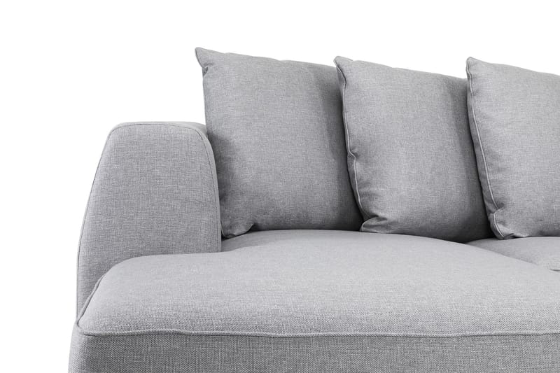 U-soffa Ontario Large med Divan Vänster inkl Kuvertkuddar - Ljusgrå - Möbler - Soffa - U-soffa