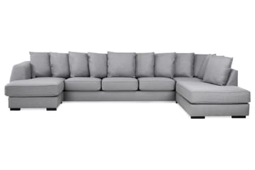U-soffa Ontario Large med Divan Vänster inkl Kuvertkuddar - Ljusgrå - Möbler - Soffa - U-soffa
