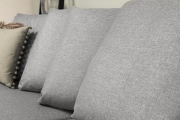 U-soffa Ontario Large med Divan Vänster inkl Kuvertkuddar - Ljusgrå - Möbler - Soffa - U-soffa