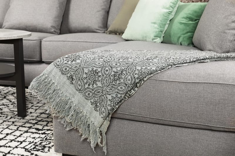 U-soffa Ontario Large med Divan Vänster inkl Kuvertkuddar - Ljusgrå - Möbler - Soffa - U-soffa