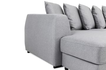 U-soffa Ontario Large med Divan Vänster inkl Kuvertkuddar - Ljusgrå - Möbler - Soffa - U-soffa