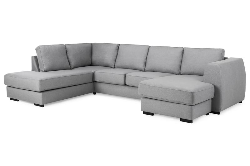 U-soffa Ontario med Divan Höger - Ljusgrå - Möbler - Soffa - U-soffa