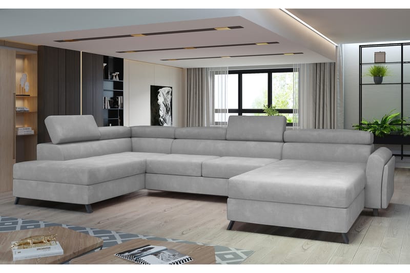 U-soffa Osettia med Divan Höger - Grå - Möbler - Soffa - U-soffa