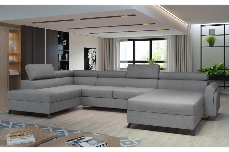 U-soffa Osettia med Divan Höger - Grå - Möbler - Soffa - U-soffa