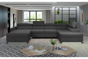 U-soffa Osettia med Divan Vänster - Mörkgrå - Möbler - Soffa - U-soffa