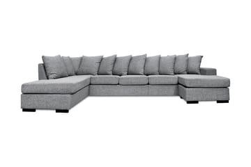 U-soffa Rodrigo Large Vänster Kuvertkuddar - Ljusgrå - Möbler - Soffa - U-soffa